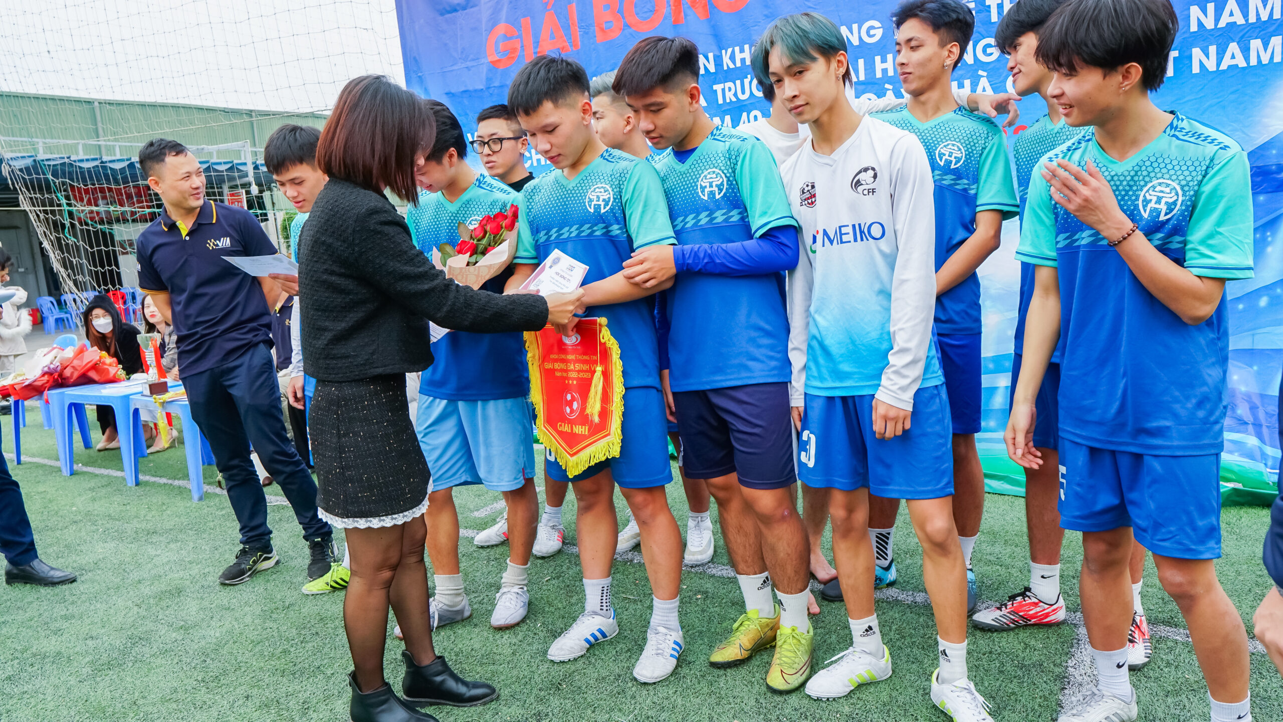 K22QTKD đạt giải nhì trong Giải bóng đá sinh viên Khoa CNTT mở rộng 2022