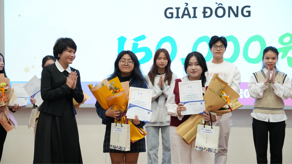 Sinh Viên Ngôn Ngữ Hàn Quốc Giành Giải Đồng Cuộc Thi Nói Tiếng Hàn Gyeongbuk Hakdang 2025! 
